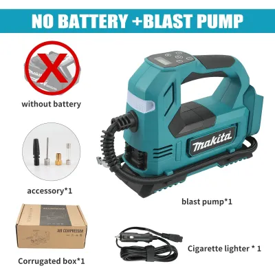 Makita | Makita DYS59 Portable Air Compressor 22L/min Flow Low Vibration Rubber Non-slip Handle Easy Carry Daily Inflation Power tools