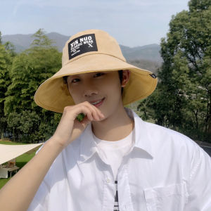 Mens Sun Protection Fishing Cap Large Brim Outdoor Casual Fishing Sun Hat Youth Trendy Climbing Hat Spring Summer Autumn