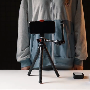 Fotopro 11-inch Magic Arm Extension DSLR Camera Universal Ball Head Arm Monitor Stabilizer Tripod Accessories with Phone Mount and Multi-directional Bracket