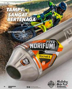 New Knalpot Norifumi Rocket 4 Kompetisi Motor Racing KLX DTRACKER CRF 150 WR 155R FullSystem