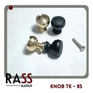 Tarikan knob Laci Lemari Huben TK - 85 Alumunium Hitam Gold