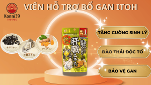 VIÊN HỖ TRỢ BỔ GAN ITOH CHIẾT XUẤT HÀU NGHỆ GAN & NGHÊU NƯỚC NGỌT (GÓI 120 VIÊN)