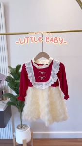 เดรสสำหรับเด็ก มี 2 สีให้เลือก เสื้อแขนยาว กระโปรงฟูๆ น้ำหนัก 10-30กิโล รหัสHTP9