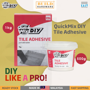 YTL QuickMix DIY Tile Adhesive Paste 500g/ Premix 1kgPelekat Jubin (Ready-to-use) (Just add water)