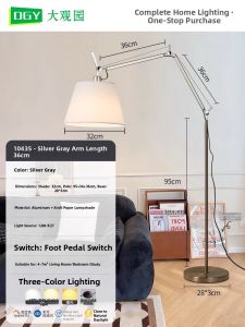 DGY | Italian Vintage Swing Arm Ambient Floor Lamp