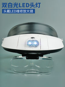 Bestar Head-Mounted Magnifying Glass with LED Light for Children And Elderly Learning Repair Circuit Work Student Reading