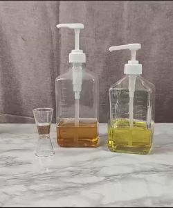 10CC Pump White Liquid Dispenser for Syrup - Juice Bottle Dispenser for Milk Tea Shop Coffee Shop
