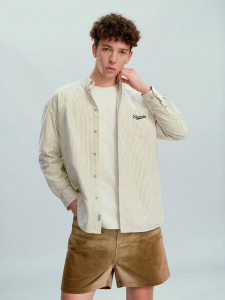 Champion | Celebrity-style Striped Collar Long Sleeve Shirt Spring 2026 New