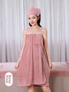 PINGRANXINDONG | Customizable Logo Quick-Dry Non-Shedding Bath Robe Thin Wrap Dress