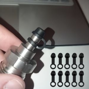 10/50pcs Car Brake Pump Rubber Dust Cap Oil Drain Screw Cap Brake Caliper Bleed Nipple Screw Dust Caps Auto Motorcycle Parts