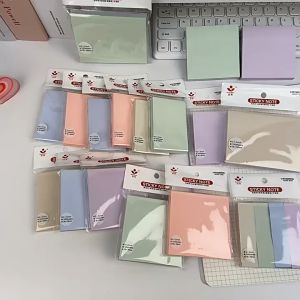 TwentyLife [100 sheets] Morandi Sticky Note 便利贴 便签 Pastel Memo Bookmarks Cute Notepad Tearable GuestBook 莫兰迪色留言记事贴办公用手撕便
