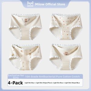 MiiOW | 100% Cotton Grade A Girls Underwear Extended Crotch