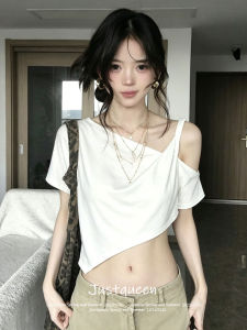 JUSTQUEEN | Áo Thun Độc Quyền Một Vai Ngắn