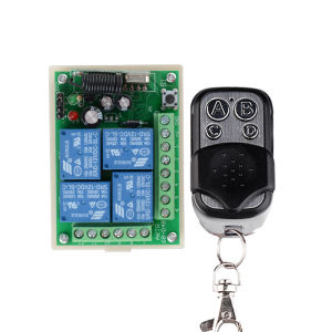 DC 12v 433MHz 4CH Multifunction Receiver RF Wireless Remote Control Switch Relay For Garage cursor Motor LED Light