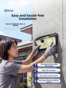 QIR | Solar Induction Waterproof Outdoor Wall Light