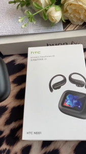 HTC NE61 AI การแปลแบบเรียลไทม์การตรวจสอบอัตราการเต้นของหัวใจชุดหูฟังบลูทูธ TWS บลูทูธ 6.0 คุณภาพเสียง HiFi IPX5 ชุดหูฟังไร้สายกันน้ํารับประกันหนึ่งปี