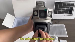 V380 PRO 8MP 4G Sim Card 10x Optical Zoom 3 Lens 3 Screens Solar Powered Battery PTZ Wireless Waterproof CCTV Camera