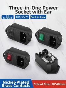 kuicc | Single Fuse Triple AC Power Socket 10A 250V