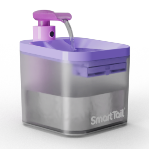 Smarttail Smart Wireless Cat Water Fountain witho Filter 2.2L Large Capacity Rechargeable 4400mAh Automatic Water Dispenser for Cats and Small Dogs