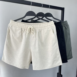Quần Short Vải Lanh Nam Mùa Hè Thường Ngày Thoáng Khí Thoải Mái Quần Dài 3/4 Cạp Rộng Quần Short Vải Lanh Mỏng Thoáng Khí