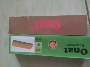 Grosir 1pcs batu asah pisau halus dan kasar merk onat ukuran 8" ungkal bagus asahan pacul cangkul