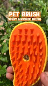 Sikat Sisir Uap Silikon Untuk Anjing Kucing - Pet Spray Massage Brush