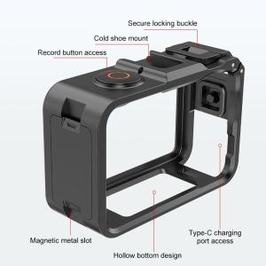 PULUZ | PULUZ Plastic Expansion Frame For DJI Osmo Action 6 Action6 Camera Cage Cold Shoe Vertical-Horizontal Adapter Mount