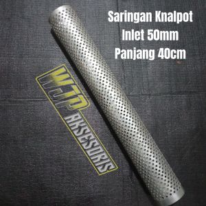 Saringan knalpot racing universal full lubang inlet 50mm panjang 40cm