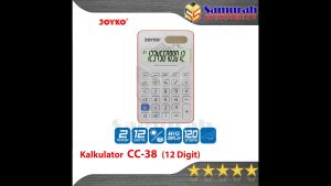 Kalkulator Saku Joyko CC 38 / Alat Mesin Hitung Meja CC-38 / Calculator 12 Digit / Big Display