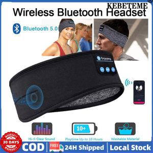 KEBETEME Wireless Bluetooth Sleeping Headband Fone Earphones Sports Sweatband Sleeping Band Headset Music Soft Elastic Eye Mask Headphone