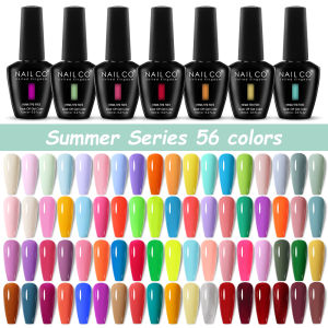 NAILCO Summer Spring 15ml Gel Nail Polish Hema Tpo Free Semi Permanent Nail Art Varnish Long Lasting UV Manicure Hybrid Varnish