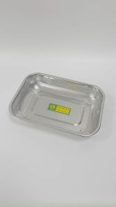 Rổ inox hình chữ nhật GORILLA CHEF đựng đồ chiên để ráo rau củ quả sau khi rửa