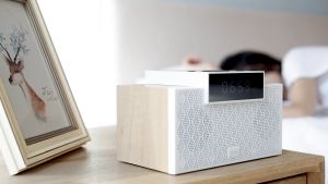 Edifier MP260 Portable Speaker - Bluetooth V5.0 | Built-in Clock | Alarm Function | Wooden Enclosure | 2.1 Channel