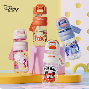 Disney | Disney 600ML Childrens Water Cup for School Summer Male and Female Large Capacity Straw Cup 【 Tritan Material 】