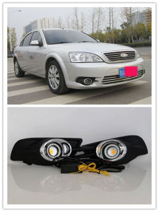 LED Fog Lights Assembly For Mendeo Fusion 2006  2007  2008 Front Bumper Fog lamp Replacement Angel Eye Daylight Accessories Kit Daytime Running Lights Kits