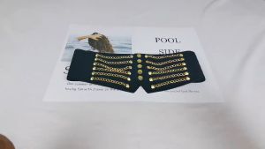 เสื้อสเวตร์ตกแต่ง MISCAR ที่ได้รับการสร้างราคา สายคาดเอวโซ่หมุด สง่างามเรียบรู อุปกรณ์สำหรับเสื้อผ้า เข็มขัดเอวกว้าง แฟชั่นสำหรับผู้หญิง หัวเข็มขัดยืดหยุ่นได้ เข็มขัดชุดเดรส สำหรับผู้หญิง