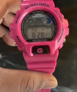 New Casio G-Sho9ck DW6900 Pink Digital Watch with 200m Water Resistance and 10-Year Battery Life