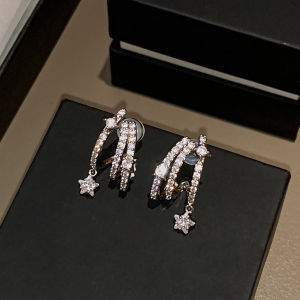 Pianist | Flash Zircon Star Earrings Everyday Stylish S925 Sterling Silver