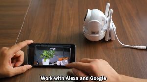 Outdoor CCTV V380 Pro 8MP Full HD WIFI CCTV Jarak Jauh Pantau HP 360 PTZ Auto Tracking Night Vision Waterproof Kamera hitam