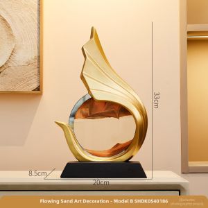 Luxury New Year and Moving In Gift Flowing Sand Art Decoration