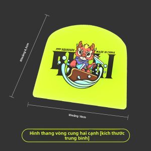 SHANMEI | Công Cụ Gạt Phim Dán Ô Tô Hình Cung Đôi Lưỡi Mềm & Cứng TPU