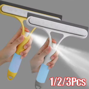 3 In 1 Window Cleaning Squeegee Multi Function Glass Mirror Wiper With Spray Bottle Household Car Cleaner Tools-1/2/3Pcs