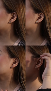 HB Jewelry Versatile Shiny Huggies Earrings Collections for Women Fashion Accessories EH00452