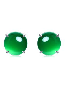 AILEQ | Vintage Green Jade Earrings