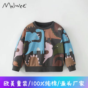 Áo Nỉ Cổ Tròn Dài Tay Thường Ngày Cho Bé Trai Malwee Áo Nỉ Cotton Pha Trộn Thoải Mái Cho Bé Trai Mùa Thu Đông Áo Nỉ Trẻ Em