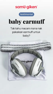 Samu Giken 2in1 Baby Earmuffs Noise Cancelling Headphones Toddler Ear Defenders Air Travel Airplane Flying Sleep Soft