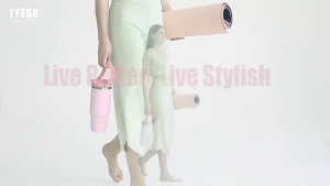 【SG】TYESO Thermal Flask 600ml/900ML/1200ml Vacuum Insulated Water Bottle Stainless Steel Tumbler Leakproof