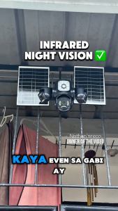 YOOSEE T4 Three Lens  Dula Solar CCTV Camera 4G 8MP HD PTZ Control Alexa Rechargeable AOV 24/7Recording Wireless Outdoor Waterproof Solar Cctv Camera