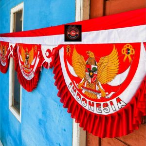 BENDERA GELOMBANG GARUDA INDONESIA BAHAN MELAMIN PREMIUM