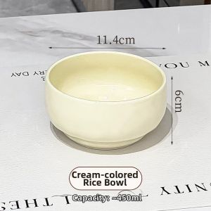 XIAOHUANGLU | Ins-style Ceramic Food Bowl with Spoon